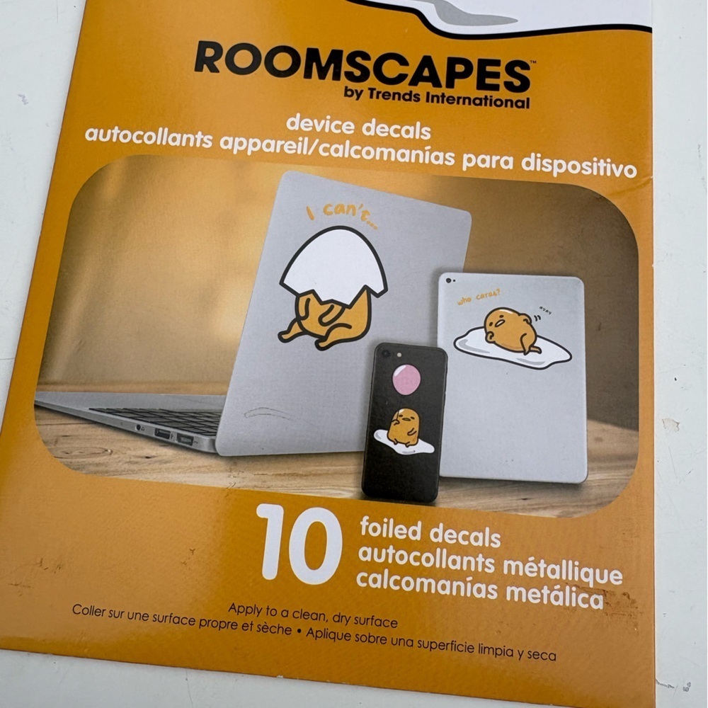 NWT Urban Outfitters Gudetama Device Decal Set - Picture 7 of 10